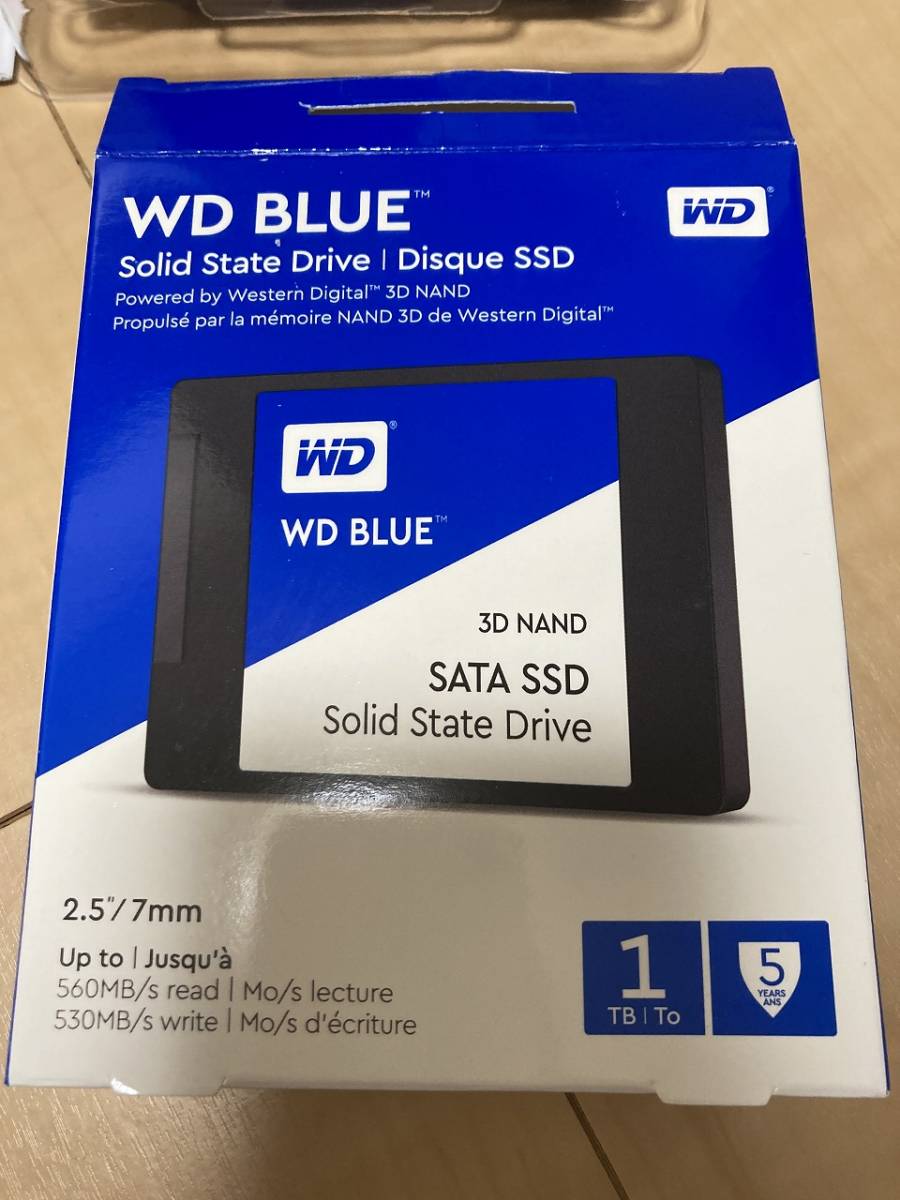 WD SSD 2.5インチ / 1TB/ WD Blue 3D NAND/ SATA/ Western Digital