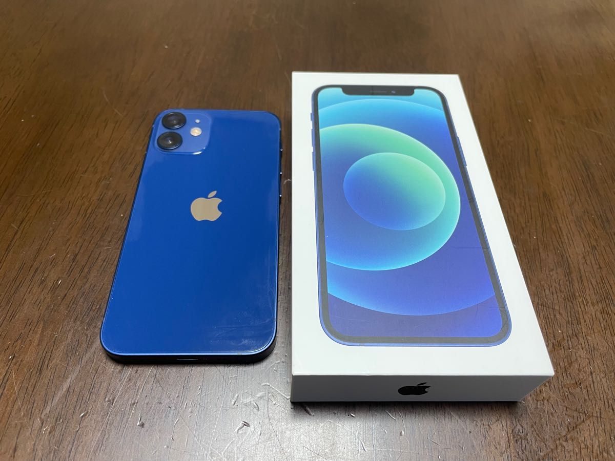 Apple SIMフリーiPhone SIMロック解除 iPhone12mini ブルー128GB