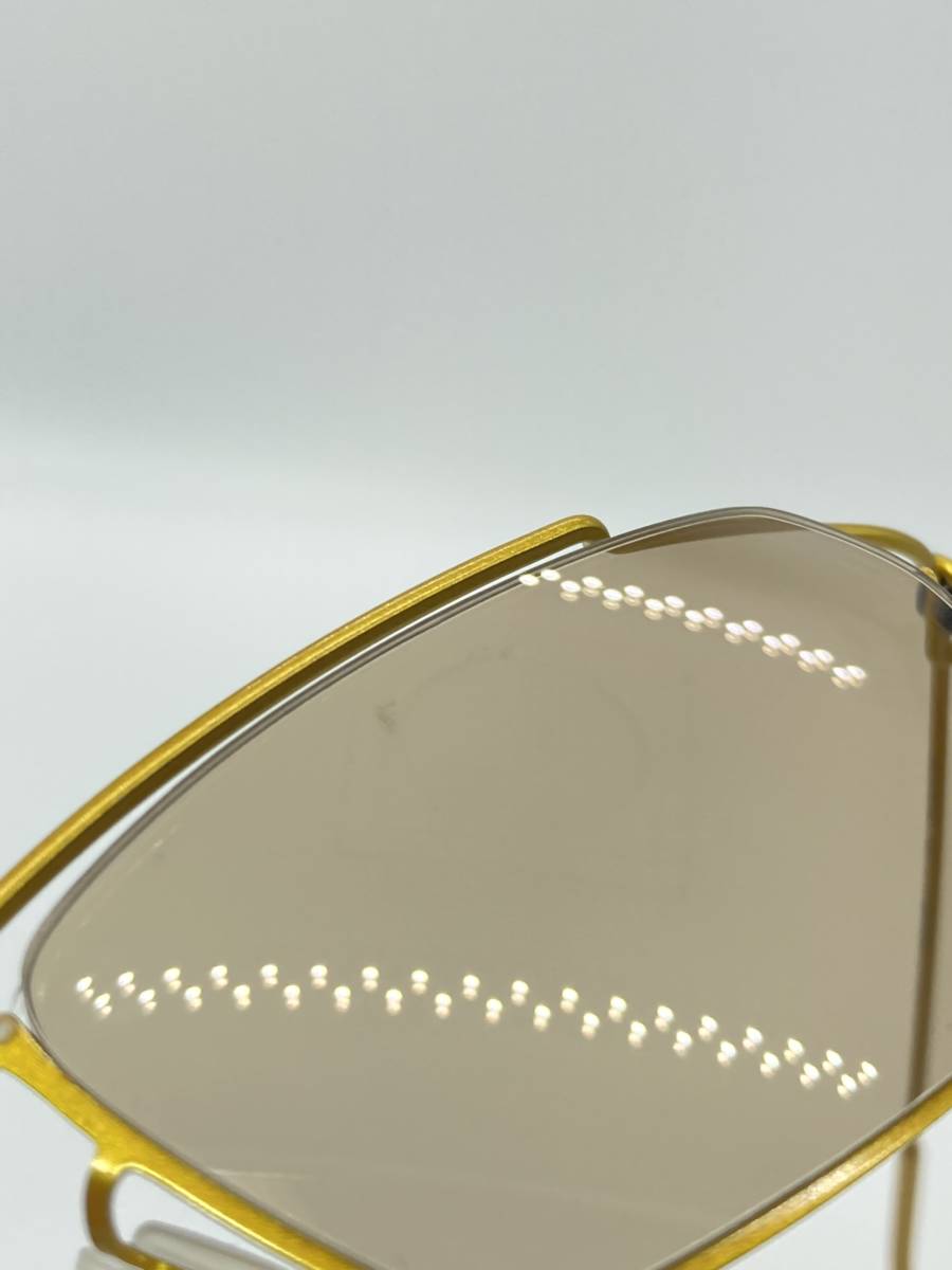 定価\41800 日本製 チタニウム Y CONCEPT サングラス ゴールド系 Y コンセプト めがね 眼鏡_画像7