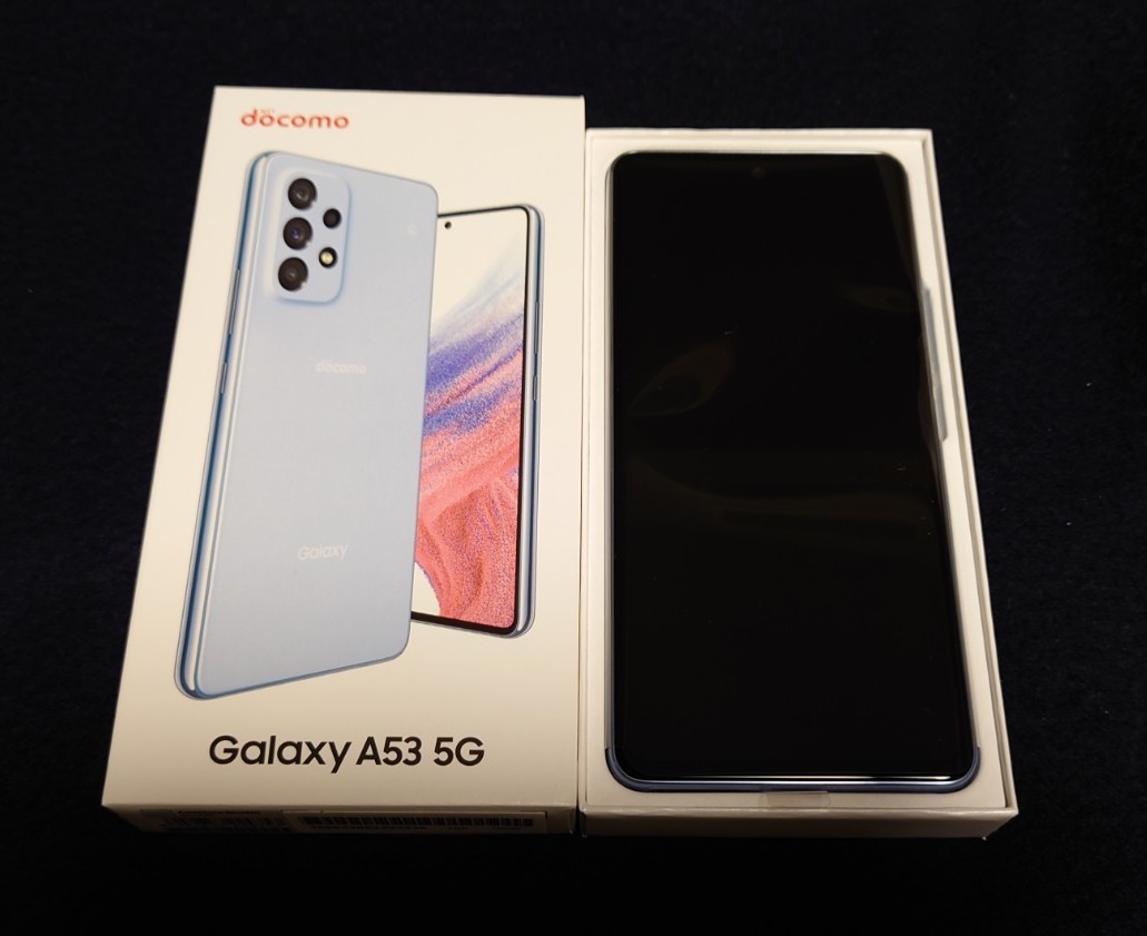 新品未使用】 docomo Galaxy A53 5G SC-53C オーサムブルー SIMロック