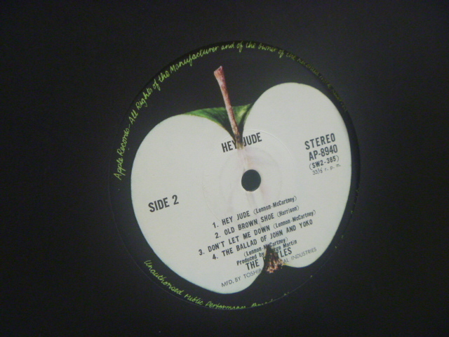 LP BEATLES ビートルズ HEY JUDE ヘイ・ジュード 東芝EMI 国内 AP-8940_画像7