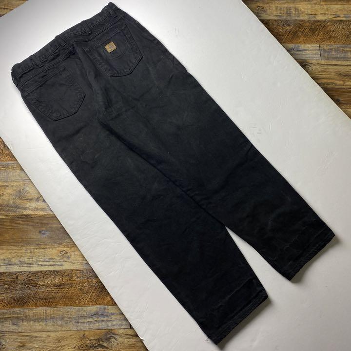 USA製 Carhartt カーハート w38 ブラックデニム 黒 ブラック USA製 Carhartt カーハート w38 ブラックデニム 黒 ブラック