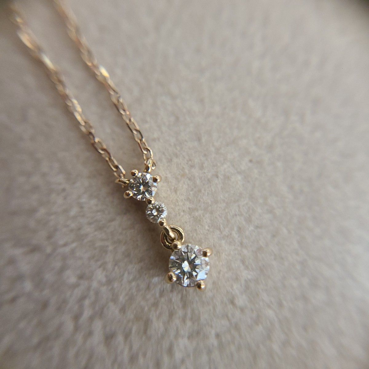 商品 サマンサティアラ K18WG 0.1ct 一粒ダイヤモンドネックレス