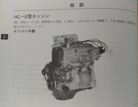 HC型エンジン　解説と整備　サービスマニュアル　1988/2　シャレード　G102S G112S　修理書　整備書　古本・即決・送料無料　管理№ 40112_画像4