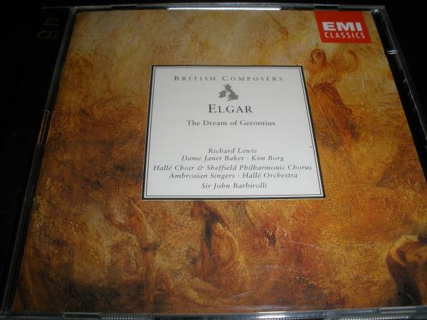 2CD バルビローリ エルガー ゲロンティアスの夢 ジャネット・ベイカー ハレ管弦楽 ステレオ Elgar Dream of Gerontius Barbirolli_バルビローリ エルガー ゲロンティアスの夢