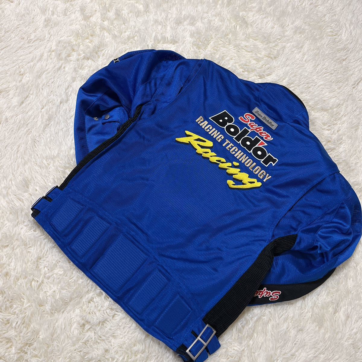 人気のファッションブランド! 希少XLサイズ!! ブルー 青 レーシング