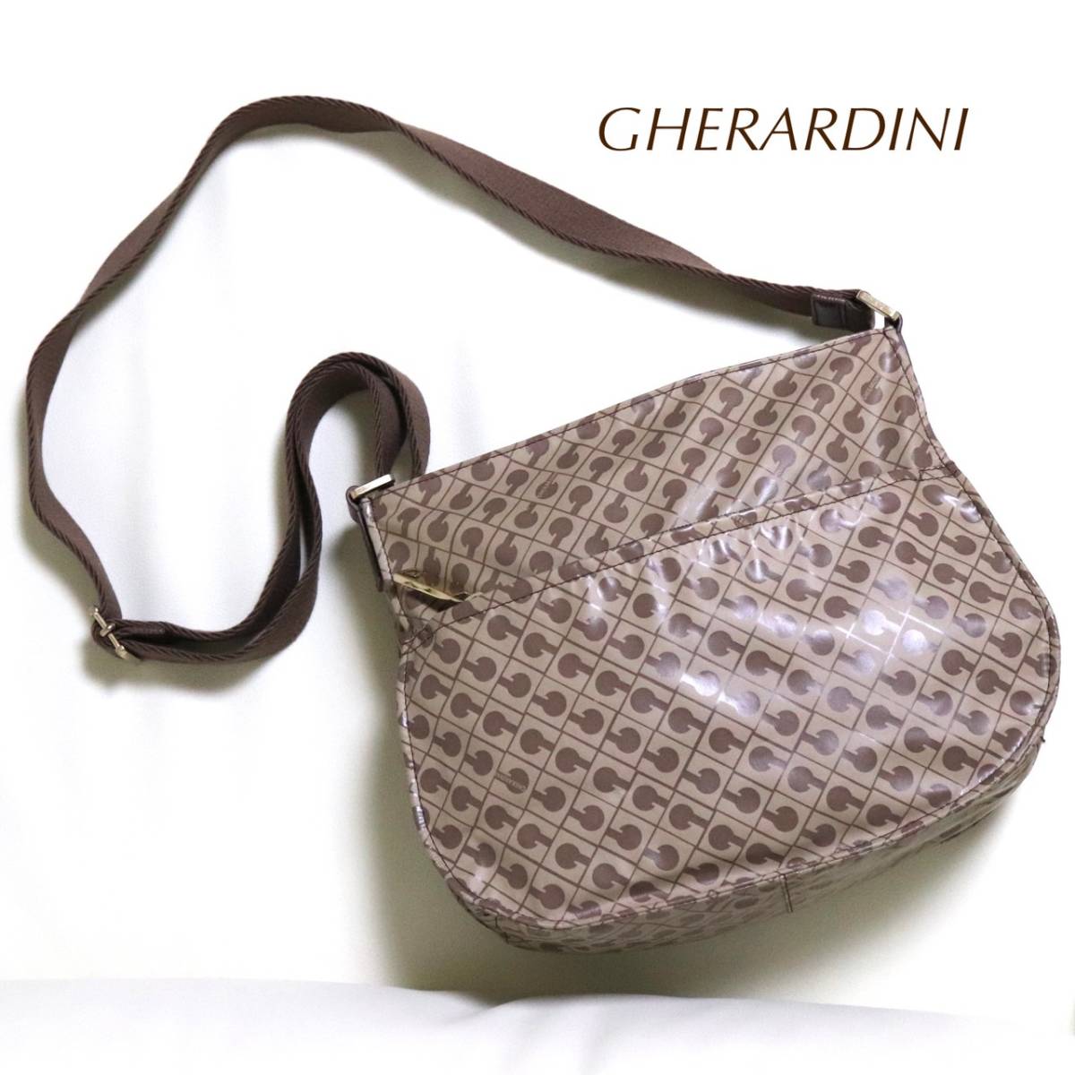 GHERARDINI ゲラルディーニ ショルダーバッグ ベージュ 茶-