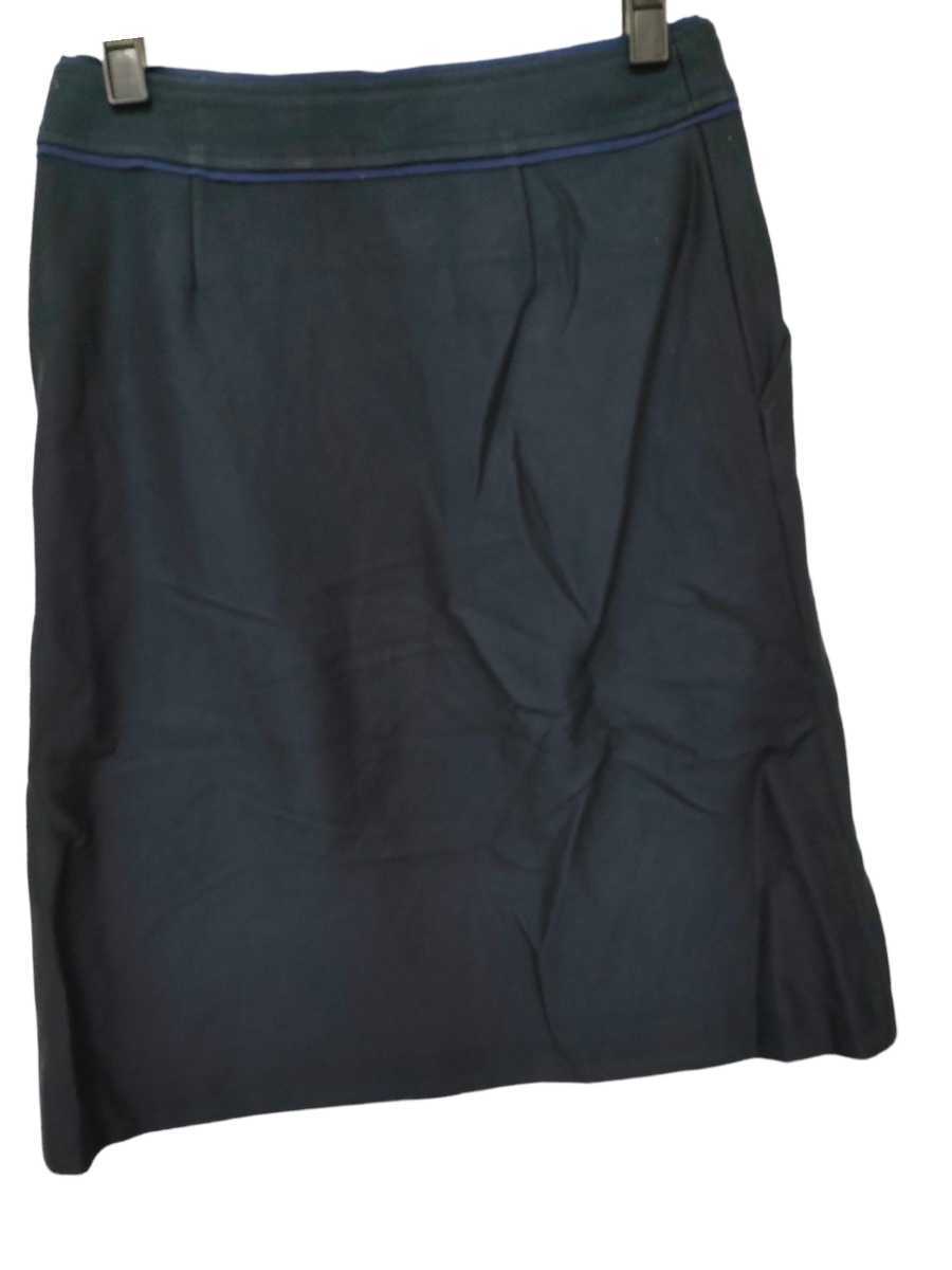OLD ENGLAND Старая Англия колени длина юбка темно-синий женский размер 34 хлопок 100% l-1035
