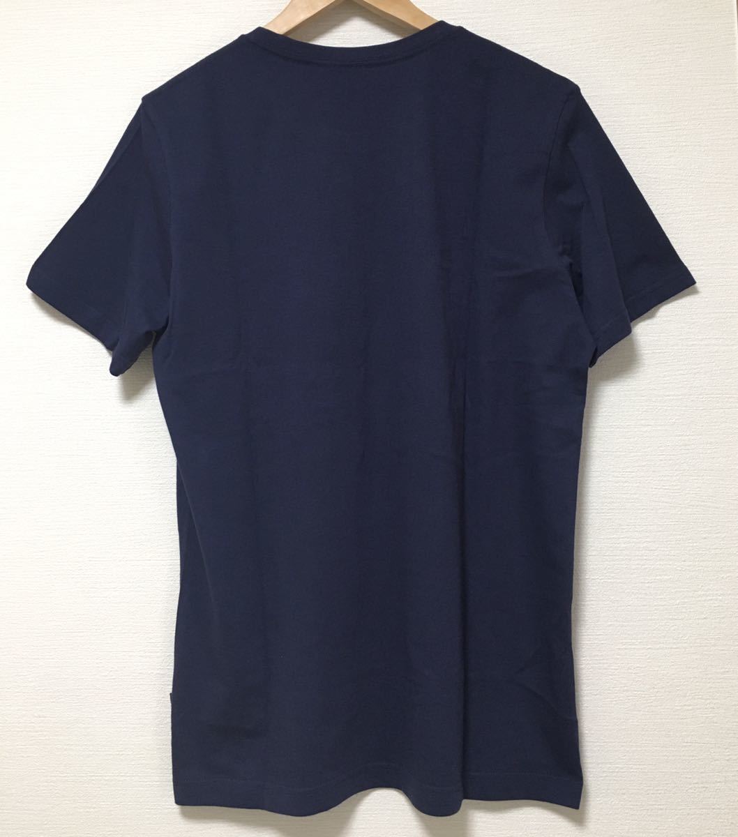 未使用■PUMA プーマ メンズ 半袖シャツ Tシャツ M ネイビー ビッグロゴ_画像3