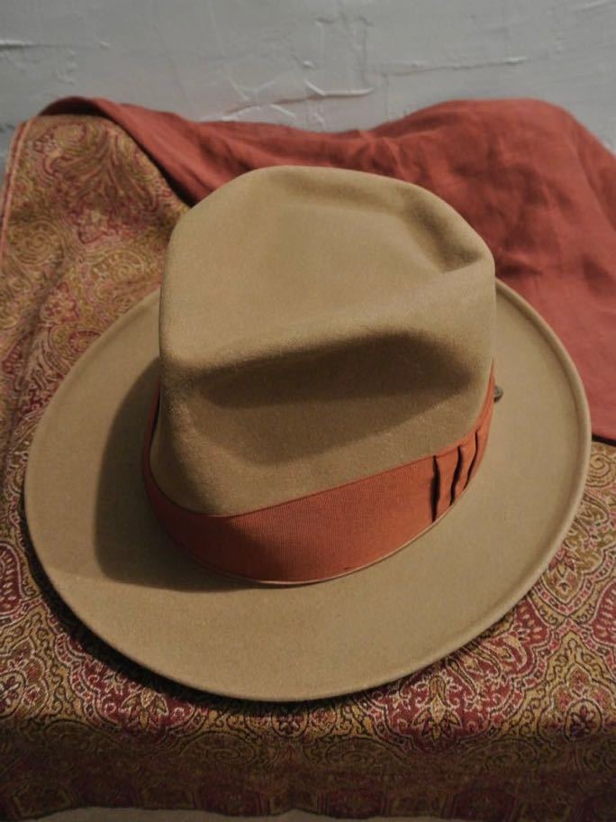 50s VINTAGE Schoble 7 3/8 59cmシャークギルヴィンテージstetson