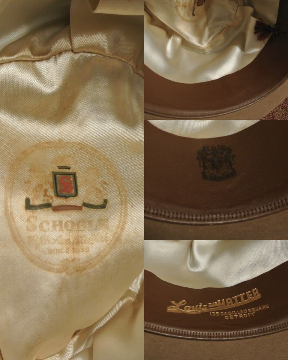 50s VINTAGE Schoble 7 3/8 59cmシャークギルヴィンテージ 50s VINTAGE Schoble 7 3/8 59cmシャークギルヴィンテージ