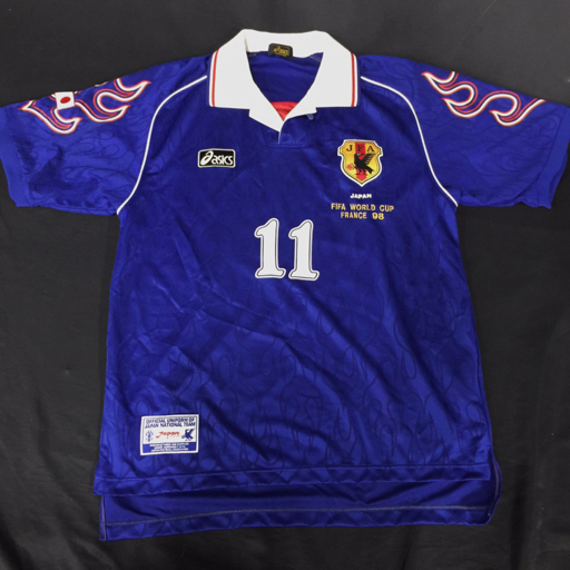 アシックス サイズ L 半袖 ユニフォーム サッカー日本代表 1998年 #11