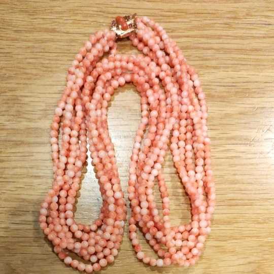 珊瑚 ネックレス k14 桃色 cipelici-orange.com