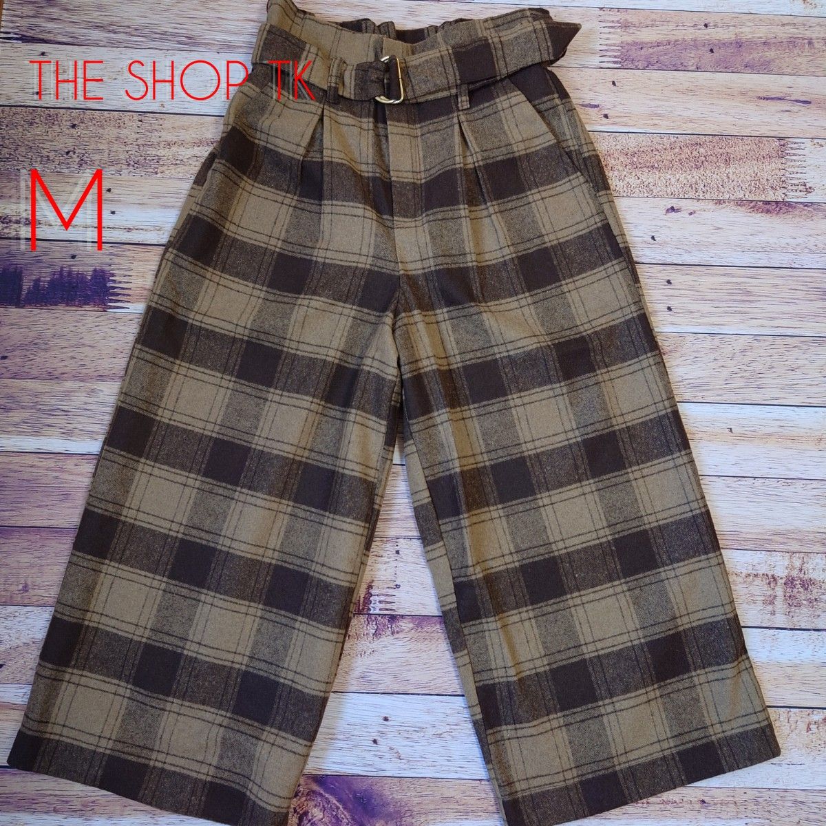 高級品 THE SHOP TK チェック ガウチョパンツ mlmupc.gov.kh