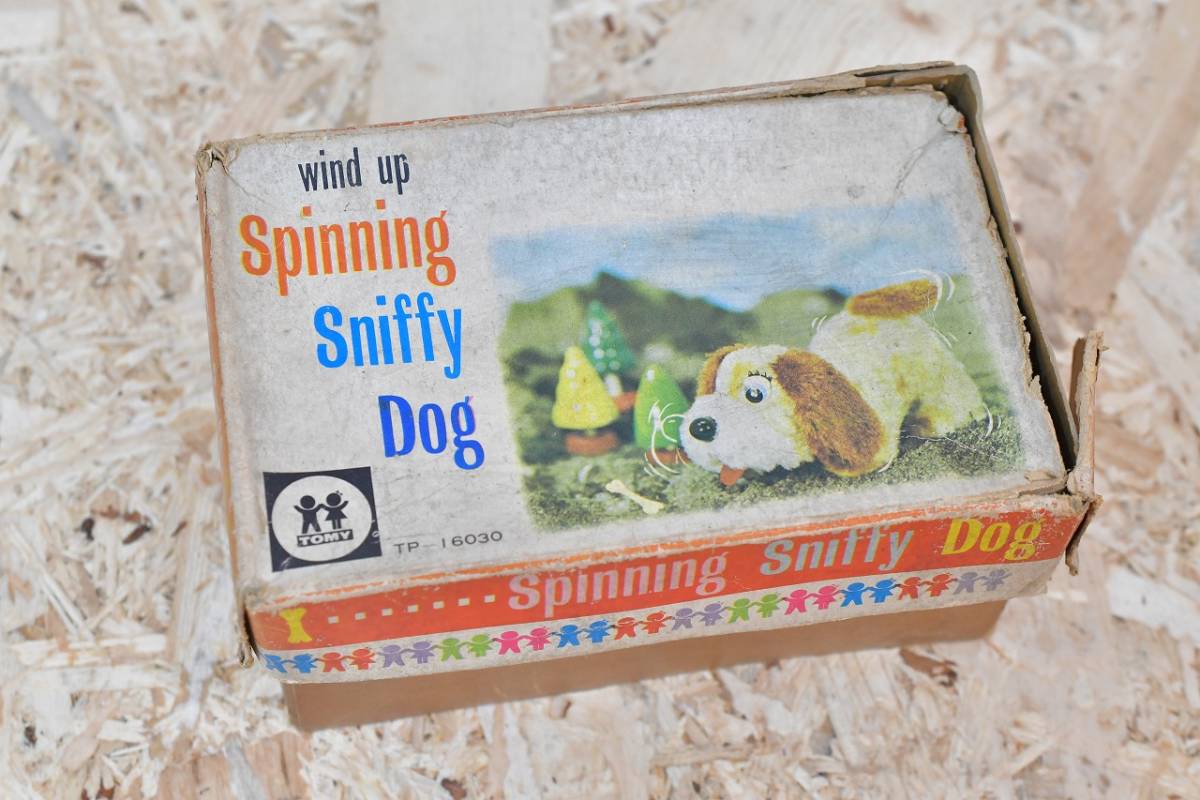 最安値で 昭和 レトロ ビンテージ ゼンマイ 玩具 トミー 犬 spinning