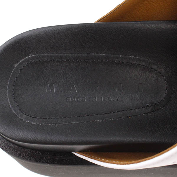 未使用・定価9.8万程】MARNI/マルニ カーフスキン ウェッジサンダル