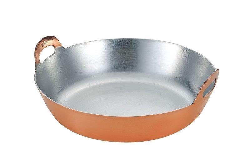 ☆銅製揚げ鍋容量約10L(約径420XH100mm)板厚約3