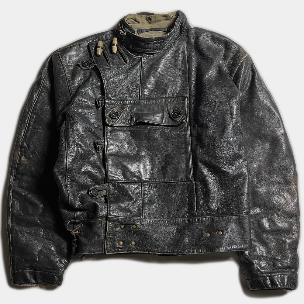 超希少! 50's スウェーデン軍 レザー モーターサイクル ジャケット