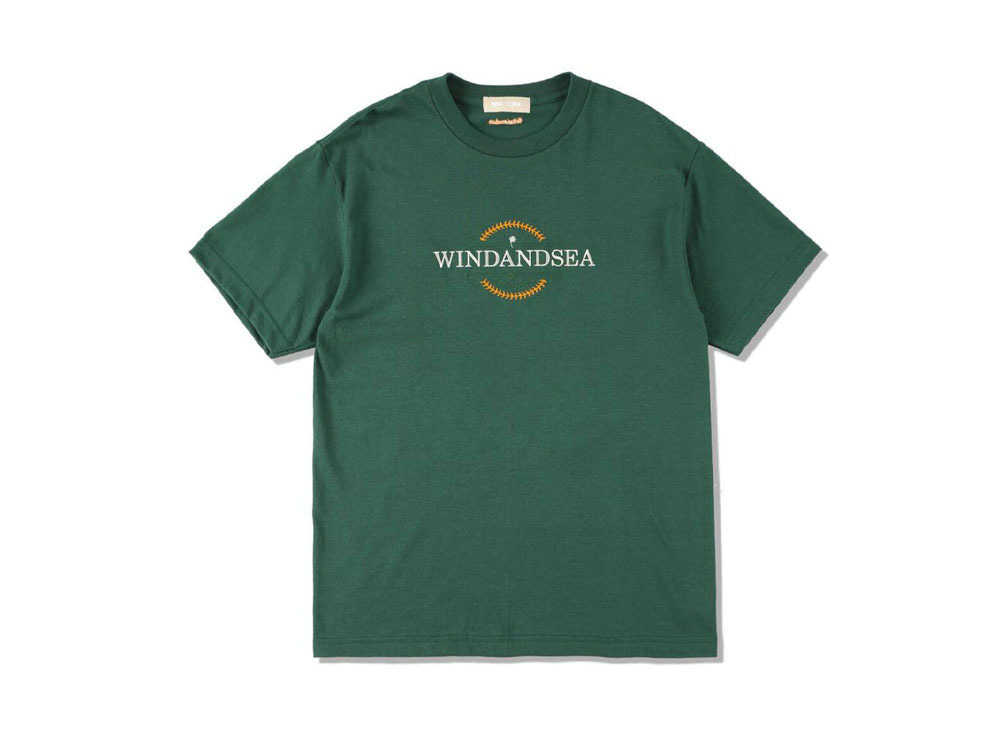 新品 (WIND AND SEA) Be Youth Town Tee Green ウィン ダン シー ビー ユース タウン ティー グリーン サイズL_画像1