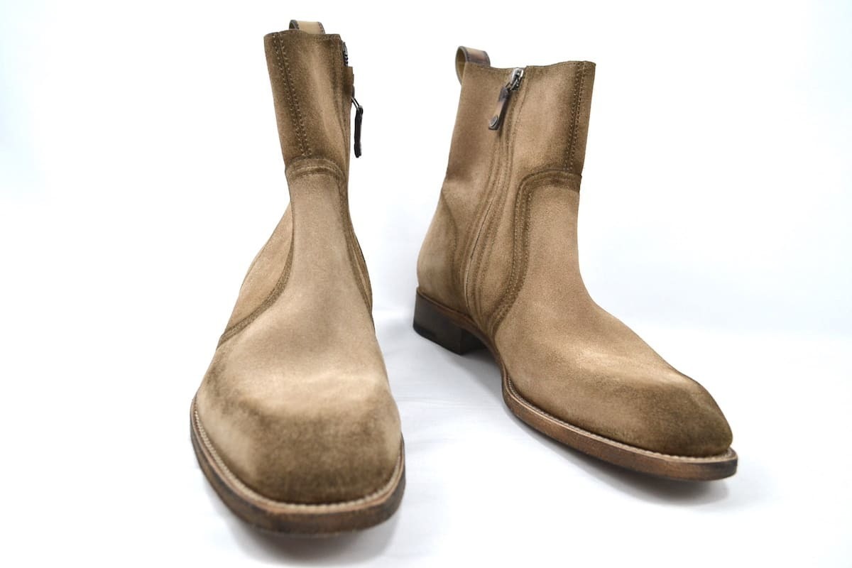  new goods (Berluti) Berluti suede re zha cai do Zip ankle boots Camel size 9.5 ( approximately 27.5cm)