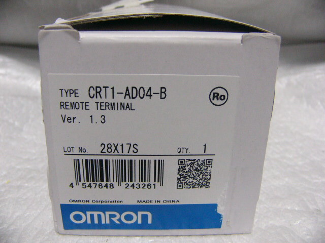 ★新品★ OMRON PLC CRT1-AD04-B アナログI/Oスレーブ (CRT1-AD04 にコネクタDCN4-TB4追加付属)