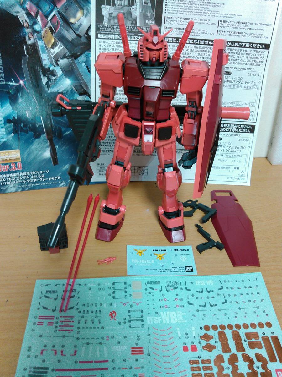 MG 1/100 RX-78-CA プレバン 限定 キャスバル専用ガンダム ver3 MG 1/100 RX-78-CA プレバン 限定 キャスバル専用ガンダム ver3