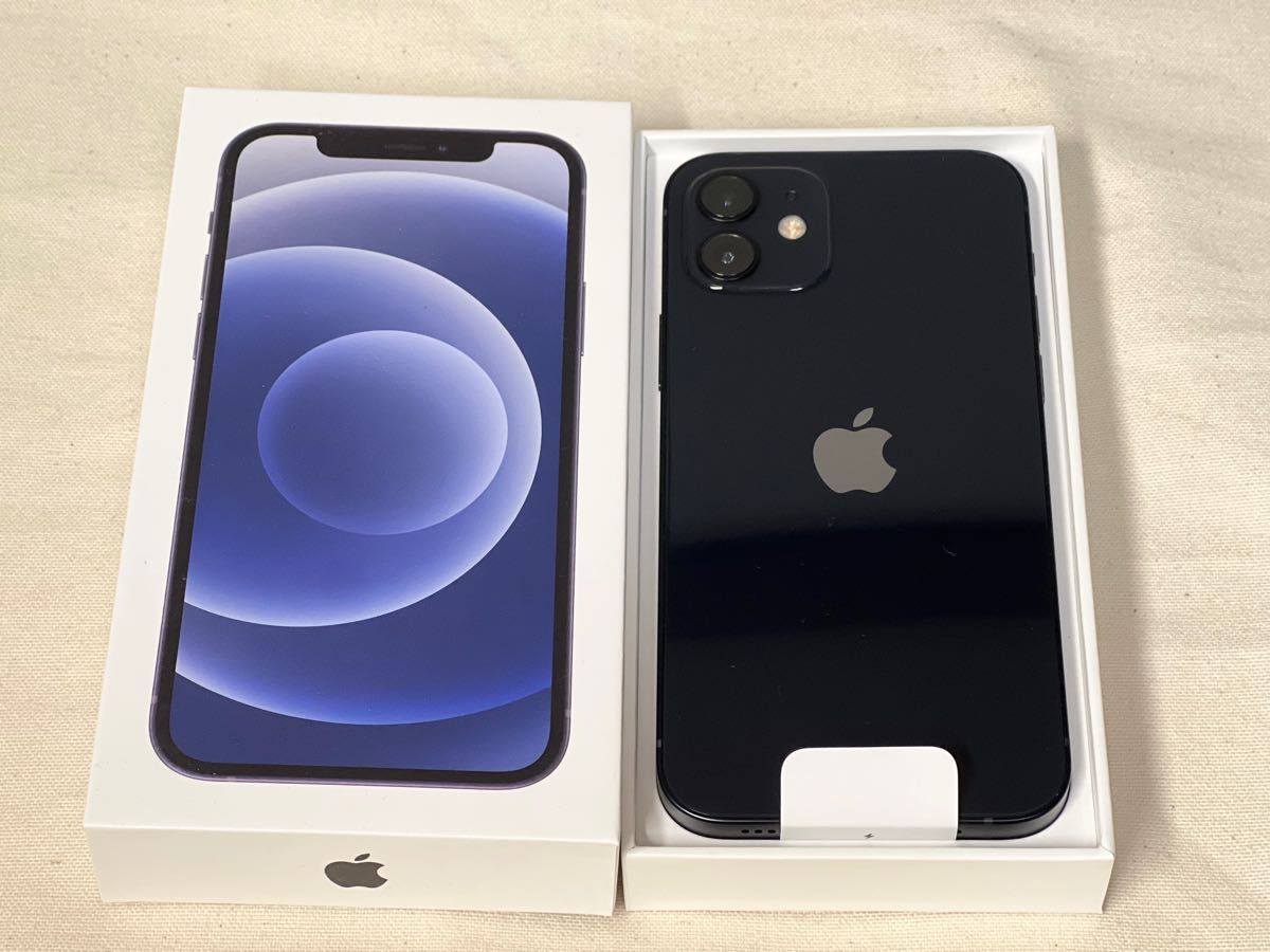 最終値下げ 新品未使用 iPhone 12 64GB ブラック SIMフリーMGHN3J A