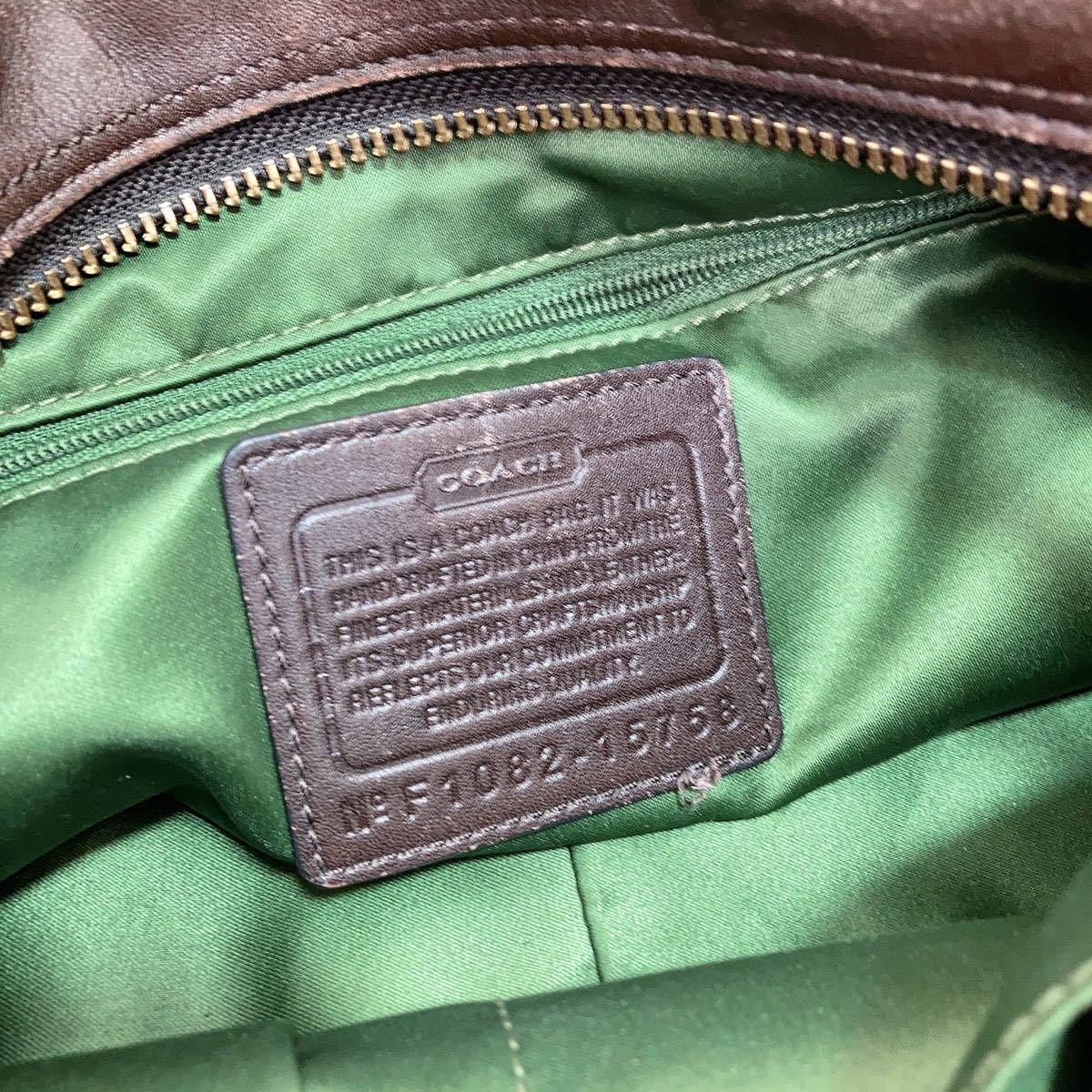 COACH コーチ レディース ハンドバッグ トートバッグ ボストンバッグ 旅行バッグ 茶色 ブラウン ビンテージ 馬車金具 本革 レザー ナイロン