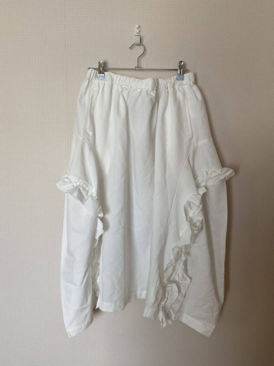 新品◇ S ブラックコムデギャルソン フリル