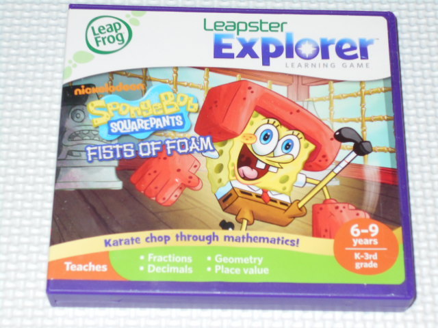 Leapster Explorer SPONGEBOB SQUAREPANTS FISTS OF FOAM 未使用(シュリンク無し)★新品未開封