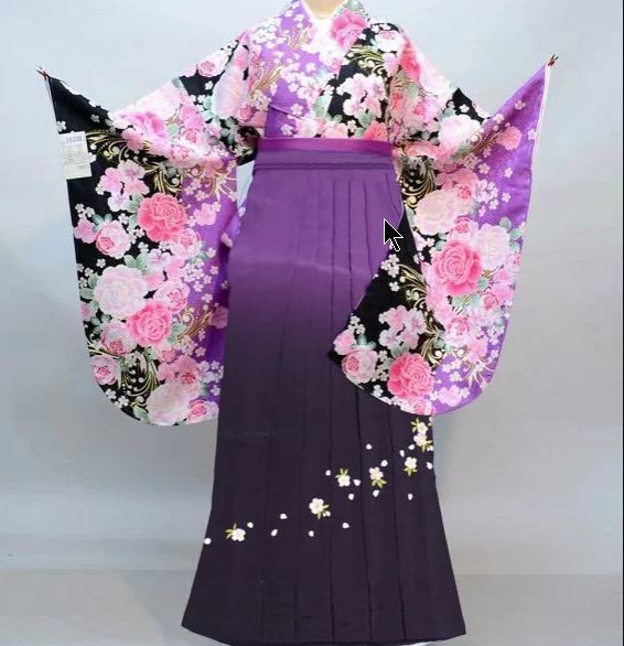  кимоно hakama комплект Junior для . исправление 135cm~143cm 100 цветок .. вышивка bokashi hakama новый товар ( АО ) дешево рисовое поле магазин NO29338-02