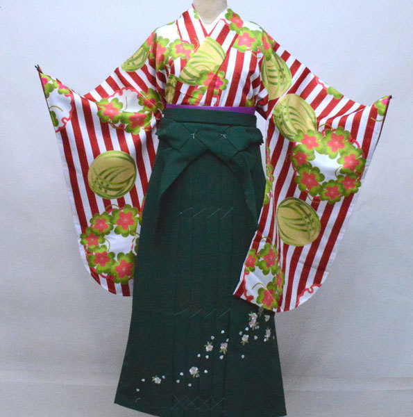 二尺袖 着物袴 フルセット KYOURAKU EVAKOMON 袴色を６色から選択できます 着物丈はショート丈 新品（株）安田屋 NO30660