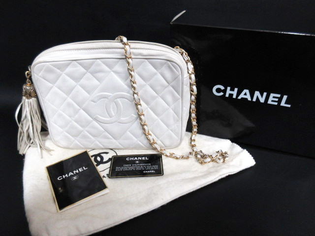 CHANEL シャネル マトラッセ ラムスキン チェーン ショルダーバッグ