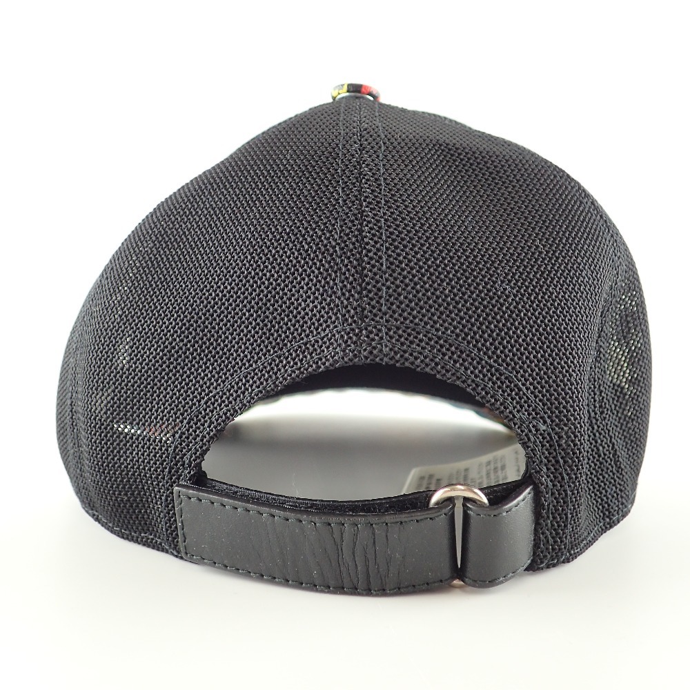 美品 GUCCI グッチ 517074 GGサイケデリック ベースボールキャップ 帽子 XL 60cm マルチカラー/ブラック メンズ_画像4