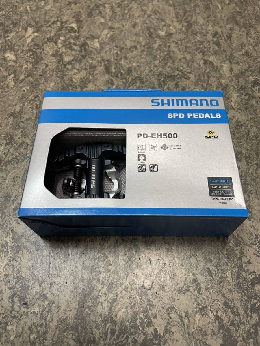  включая доставку новый товар немедленная уплата Shimano SPD педаль [PD-EH500] левый и правый в комплекте страховочный клинок есть ( одна сторона Flat / одна сторона SPD)