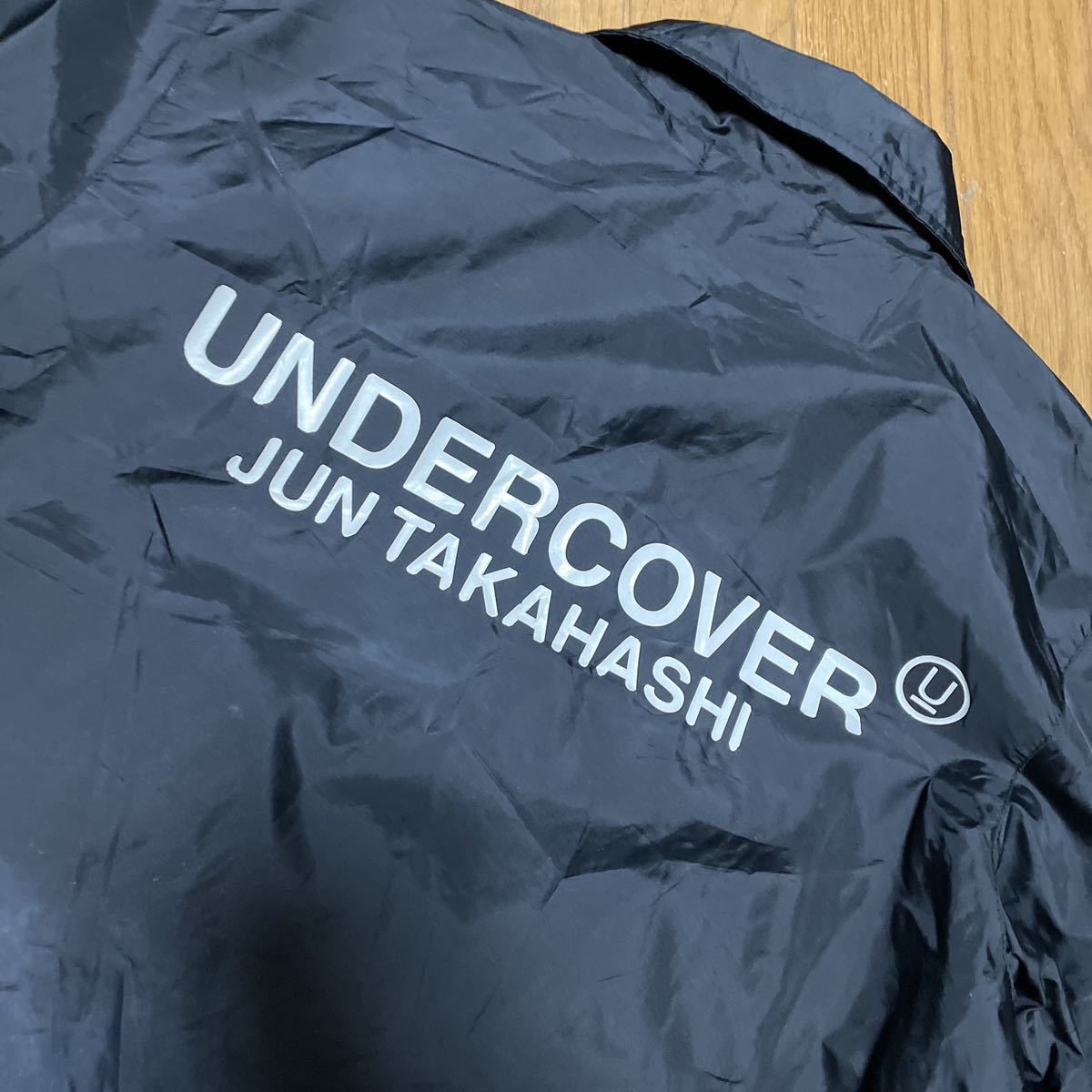 undercover jun takahashi ロゴ　コーチジャケット ナイロンジャケット 黒　ブラック　M