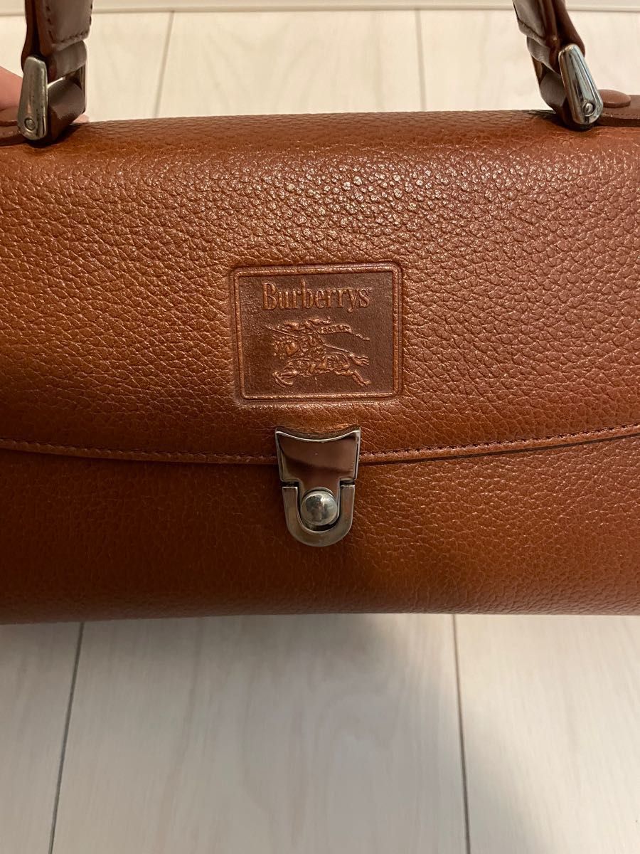 BURBERRY バーバリー ヴィンテージ ハンドバッグ レア 美品 レザー