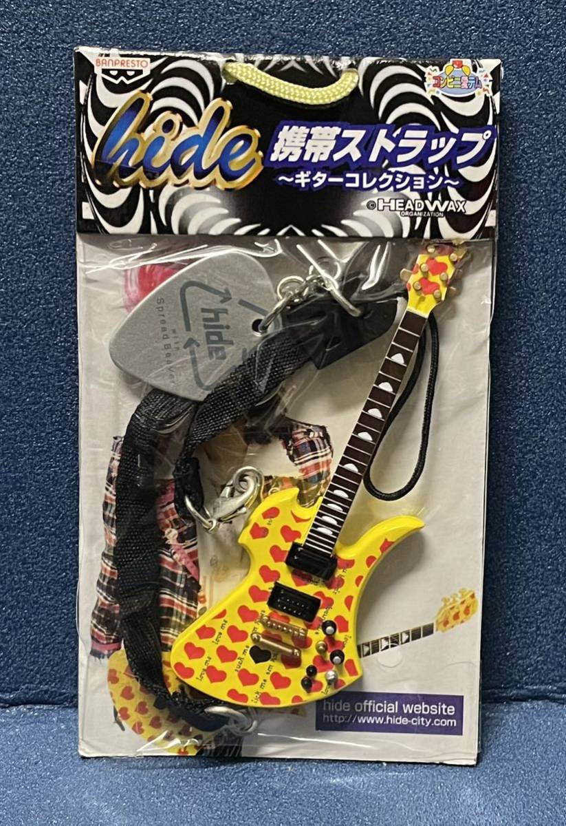 バンプレスト hide 携帯ストラップ ギターコレクション 5種セット X JAPAN フィギュア フィギュア