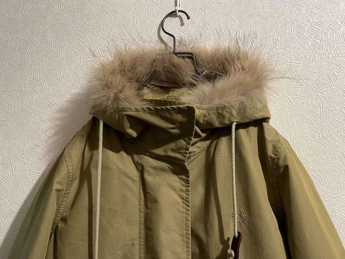 0 FRED RERRY Union ja reclining Mod's Coat / Fred Perry khaki S Ladies #Sirchive