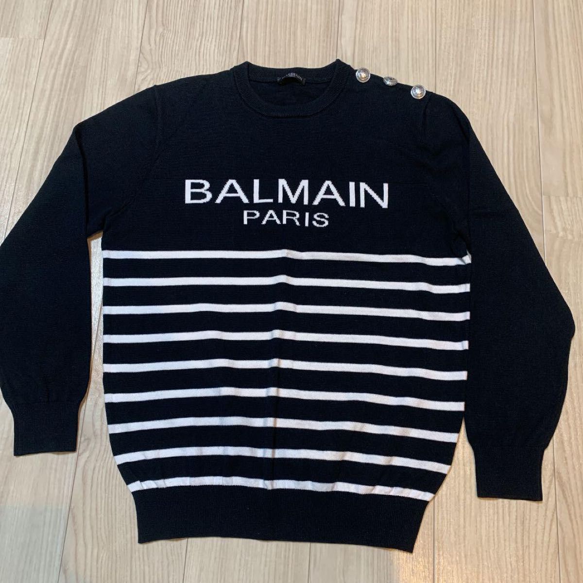 BALMAIN バルマン 肩ボタントレーナー スウェット セーター 秋冬物