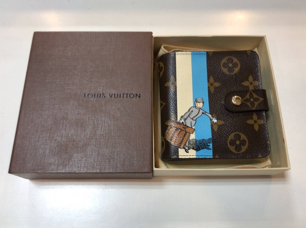 LOUIS VUITTON ルイ・ヴィトン モノグラム グルーム コンパクトジップ