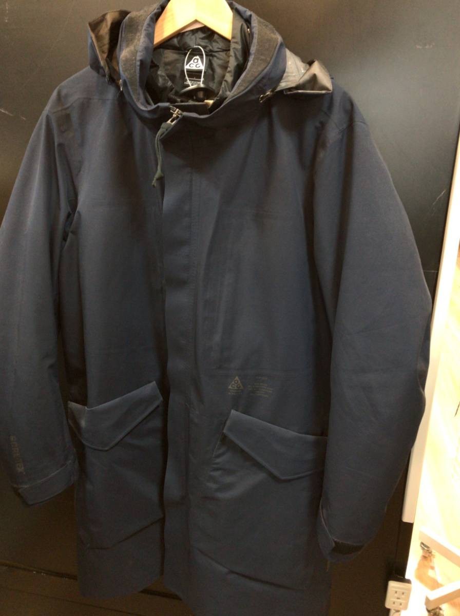 NIKE ACG ナイキACG ゴアテックス コート ネイビー Lサイズ JS-316968