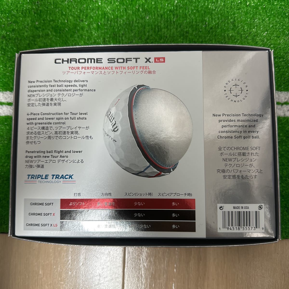 く日はお得♪ゴルフキャロウェイ 2022 ゴルフボール クロムソフトX LS トリプルトラック ホワイト 1ダース 新品未使用