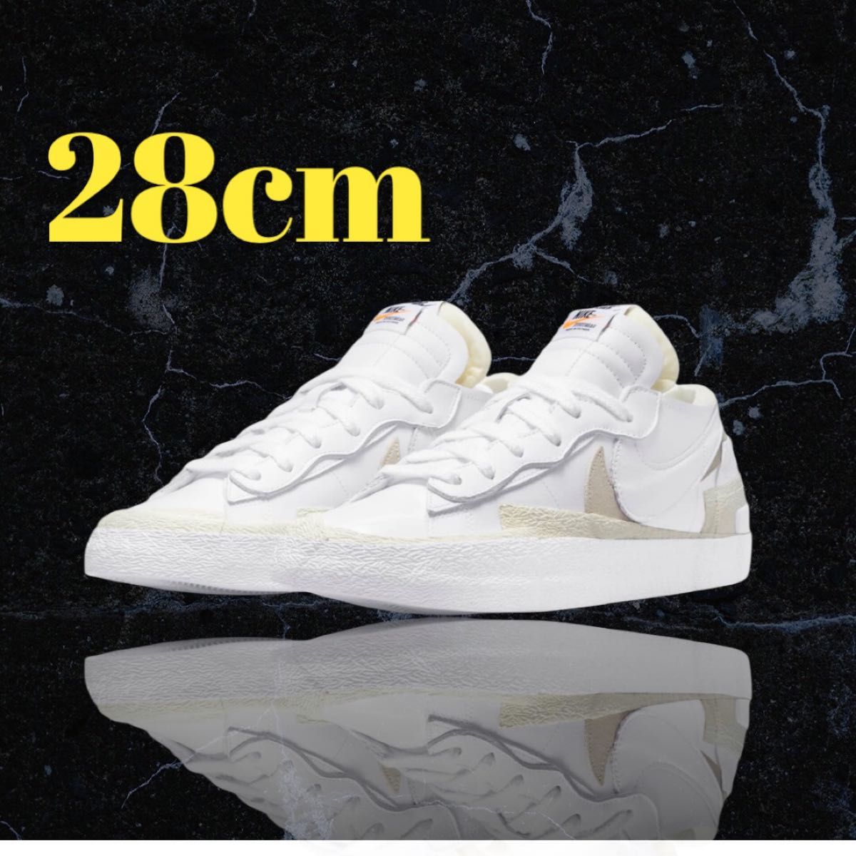 sacai × Nike Blazer Low White Patent Leather