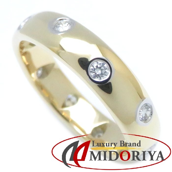 ティファニー TIFFANY&Co. ドッツ リング 指輪 ダイヤモンド 11.5号 K18YG イエローゴールド × Pt950プラチナ / 198661【中古】