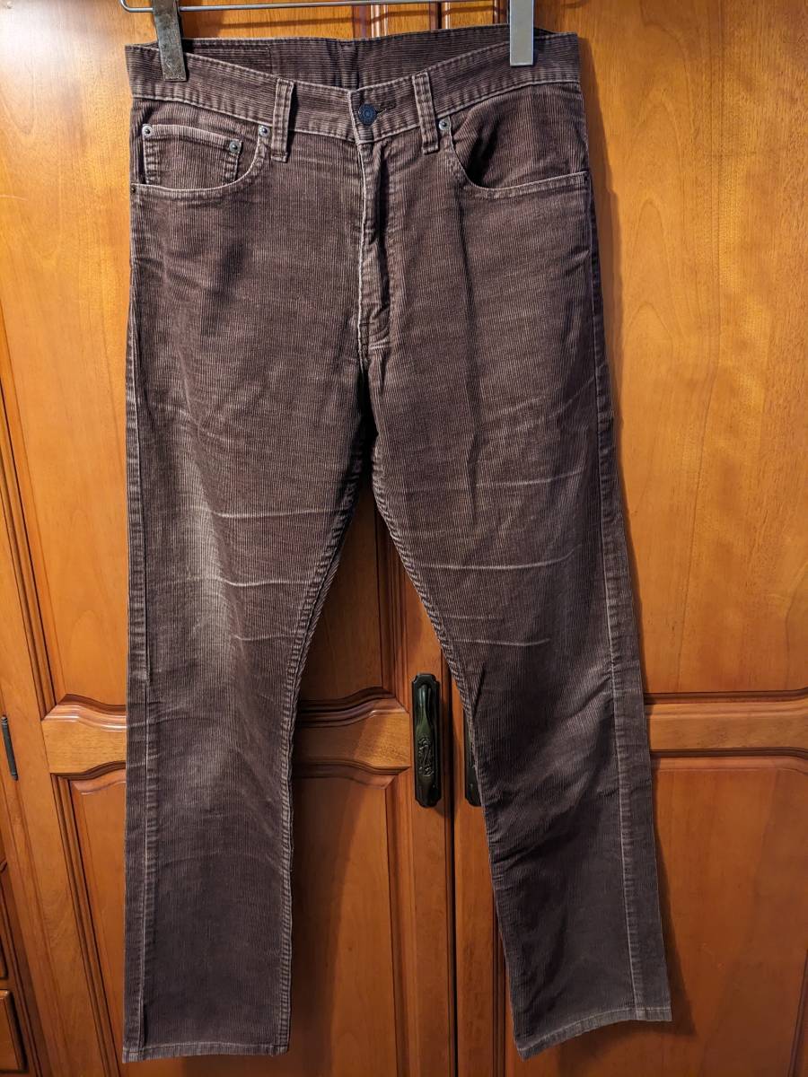 Levi's　505_コーデュロイパンツ_茶色_W32_中古古着_画像2