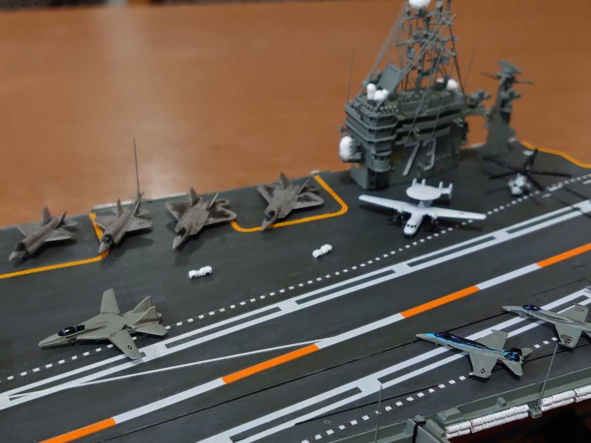 1/720・完成品・アメリカ海軍ニミッツ級航空母艦・CVN-73 1/720・完成品・アメリカ海軍ニミッツ級航空母艦・CVN-73