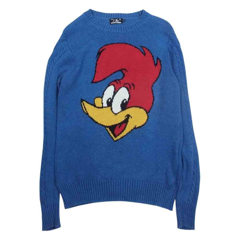 人気絶頂 HYSTERIC S【中古】 ネイビー系 ニット ウッドペッカー