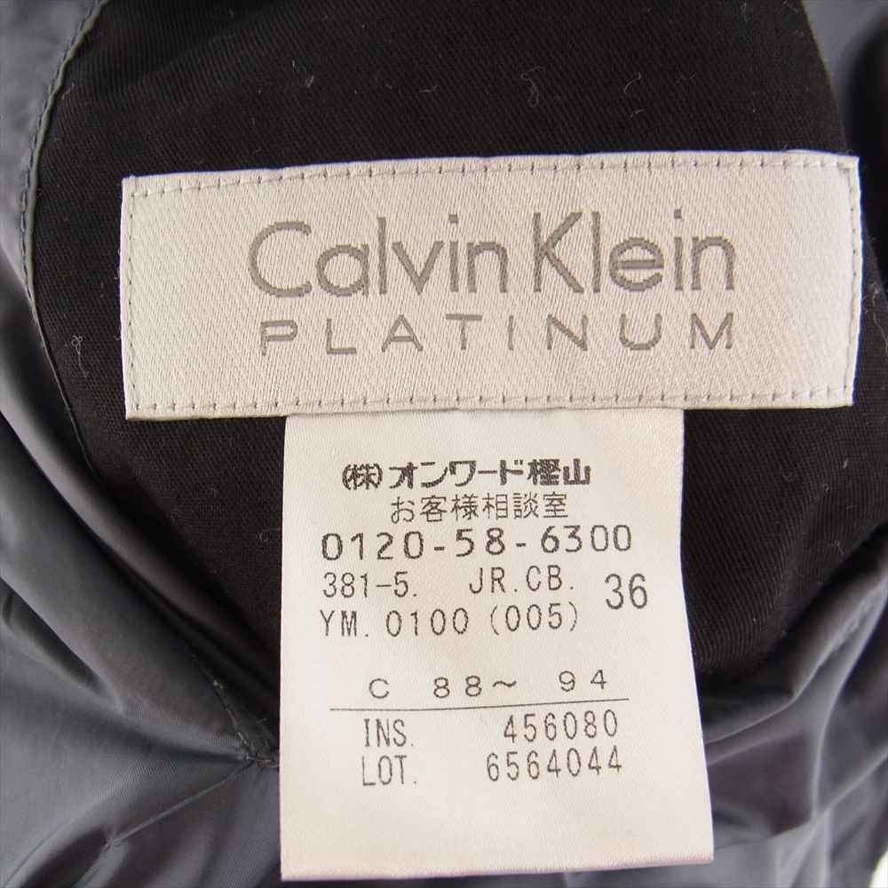 カルバンクライン CALVIN KLEIN PLATINUM プラチナム LIMONTA リモンタ リバーシブル フルジップ フーディ パーカー【中古】_画像6