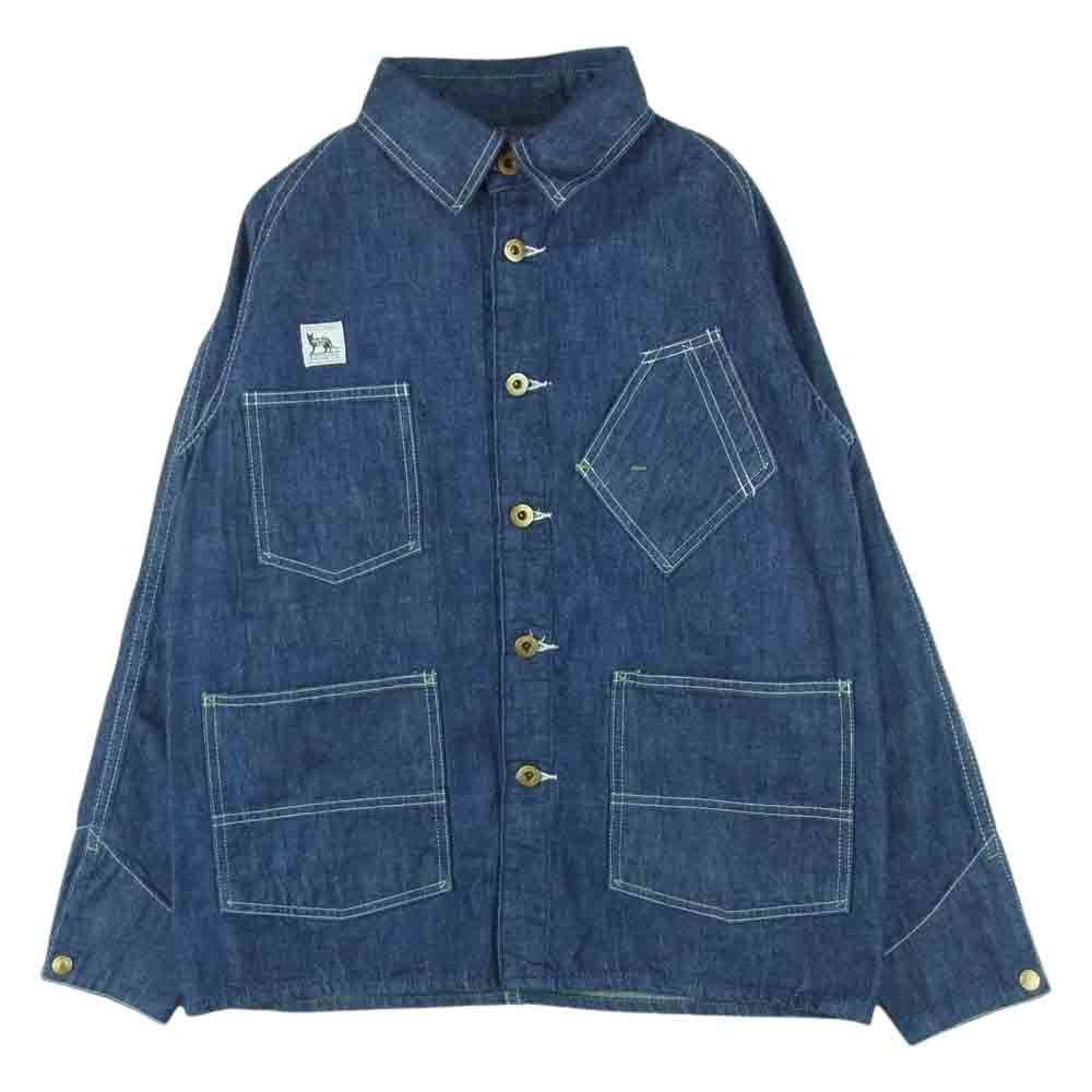 選ぶなら ジャケット デニム ガチャポケ jeans TCB TCBジーンズ コットン 34【中古】 インディゴブルー系 日本製 Mサイズ